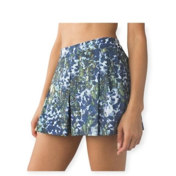 Lululemon Pleated Floral Printing Skirt Size 10 - Picture 1 of 8